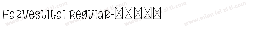 HarvestItal Regular字体转换